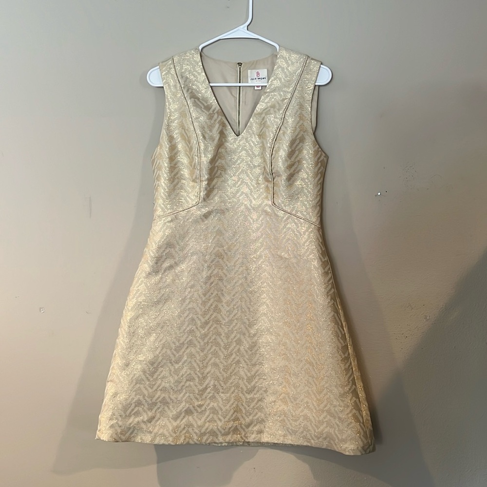 Julie Brown gold dress size 6